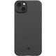 Pitaka MagEZ Case 4 MagSafe  Aramid Fiber Body Apple iPhone 15 Plus - 1.15mm - 1500D - Black/Grey/Twill