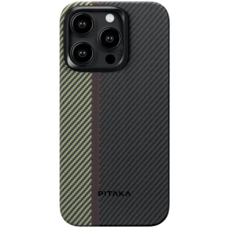 Pitaka Fusion Weaving MagEZ Case 4 - MagSafe  Aramid Fiber Body Apple iPhone 15 Pro - 095mm - 600D - Overture
