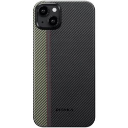 Pitaka Fusion Weaving MagEZ Case 4 MagSafe Aramid Fiber Body Apple iPhone 15 - 0.95mm - 600D - Overture