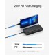 Vrurc PowerBank W1146 - 2 x USB - 1 x Type-C - 10000mAh - 20W - Black