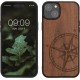 KWmobile TPU Bumper Apple iPhone 15 Plus - Walnut  Navigational Compass
