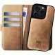 Rosso Elite MagSafe Book Case Apple iPhone 15 Pro - Light Brown