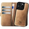 Rosso Elite MagSafe Book Case Apple iPhone 15 Pro - Light Brown