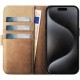 Rosso Elite MagSafe Book Case Apple iPhone 15 Pro - Light Brown