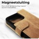 Rosso Elite MagSafe Book Case Apple iPhone 15 Pro - Light Brown