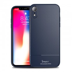 iPaky Carbon Fiber flexible cover TPU Case iPhone XR - Blue