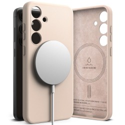 RINGKE SILICONE MAGNETIC MAGSAFE GALAXY S24 - PINK SAND