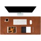 Rosso Deluxe MouseMat - Gaming Leather Mouse Pad - XXL - 90 x 40 cm - Brown