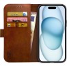 Rosso Element Book Case Apple iPhone 15 - Brown