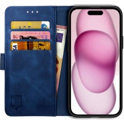 Rosso Element  Book Case Apple iPhone 15 Plus - Blue