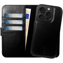 Rosso Elite MagSafe Book Case Apple iPhone 15 Pro - Black