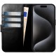 Rosso Elite MagSafe Book Case Apple iPhone 15 Pro - Black
