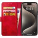 Rosso Element Book Case Apple iPhone 15 Pro - Red