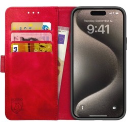 Rosso Element Book Case Apple iPhone 15 Pro - Red