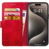 Rosso Element Book Case Apple iPhone 15 Pro - Red