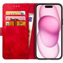 Rosso Element Book Case Apple iPhone 15 Plus - Red