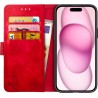 Rosso Element Book Case Apple iPhone 15 Plus - Red