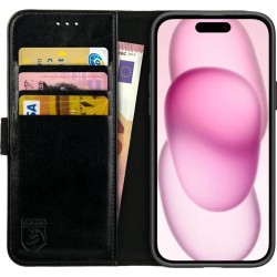 Rosso Element Book Case Apple iPhone 15 Plus - Black