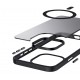 Crong Hybrid Frost Mag Cover MagSafe Apple iPhone 15 Plus - Black