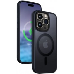 Crong Hybrid Frost Mag Cover Apple iPhone 15 Pro - Navy Blue