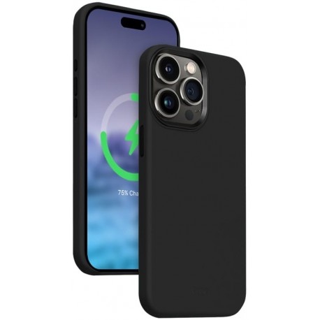 Crong Color Cover Lux Magnetic MagSafe Premium Apple iPhone 15 Pro - Black