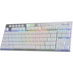 Redragon K621 Horus TKL Wireless RGB Mechanical Keyboard Low Profile  - White (US)