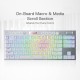 Redragon K621 Horus TKL Wireless RGB Mechanical Keyboard Low Profile  - White (US)