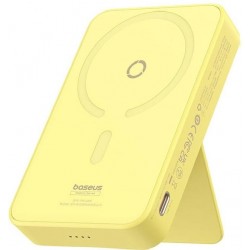 Baseus MagPro Magnetic Wireless Bracket PowerBank  1 x Type-C - 20W - 5000mAh MagSafe 15W - Lemon Yellow