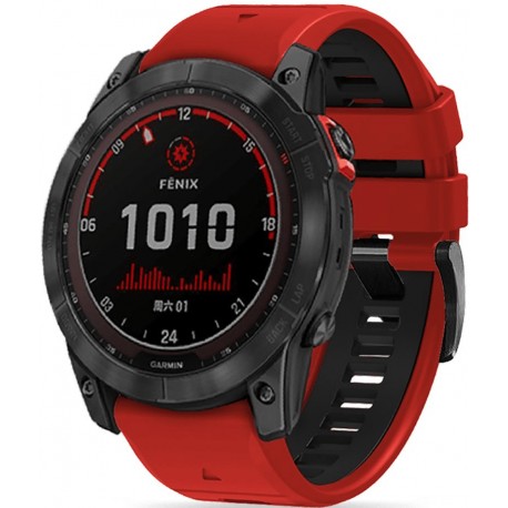 TECH-PROTECT ICONBAND PRO GARMIN FENIX 5 / 6 / 6 PRO / 7 RED/BLACK