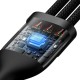 Baseus Flash Series II 2 to 3 Charging Cable U+C to M+L+C 100W 1.2m Black
