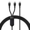 Baseus Flash Series II 1 to 2 Fast Charging Cable Type-C to C+C 100W 1.5m Black
