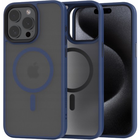 Spacecase Hybrid MagSafe Apple iPhone 15 Pro Max - Dark Blue