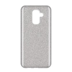 OEM Forcell Shining Case Samsung Galaxy A6 Plus 2018 - Silver