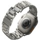 UNIQ Strap Osta Apple Watch 42/44/45/ 49mm Series 1/2/3/4/5/6/7/8/SE/SE2/Ultra Stainless Steel - titanium silver