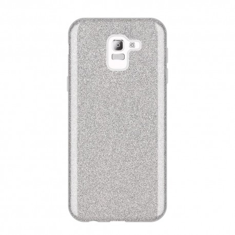 OEM Forcell Shining Case Samsung Galaxy J6 2018 - Silver