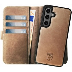 Rosso Elite Book Case MagSafe Samsung Galaxy S24 - Light Brown