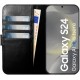 Rosso Elite Book Case MagSafe Samsung Galaxy S24 - Black
