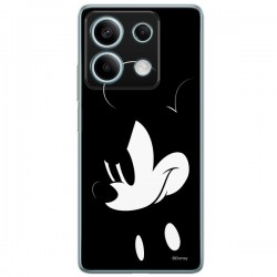 Disney Case Redmi Note 13 5G Mickey Full Print Angry B/W Black