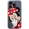 Disney Case Apple iPhone 15 Pro Minnie Partial Print Smiley Transparent