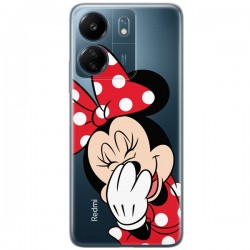 Disney Case Redmi 13C Minnie Partial Print Smiley Transparent