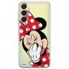 Disney Case Samsung Galaxy A25 5G Minnie Partial Print Smiley Transparent