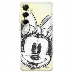 Disney Case Samsung Galaxy A55 5G Minnie Partial Print Sketch Transparent