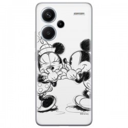 Disney Case Redmi Note 13 Pro+ 5G Mickey and Minnie Full Print Secret White