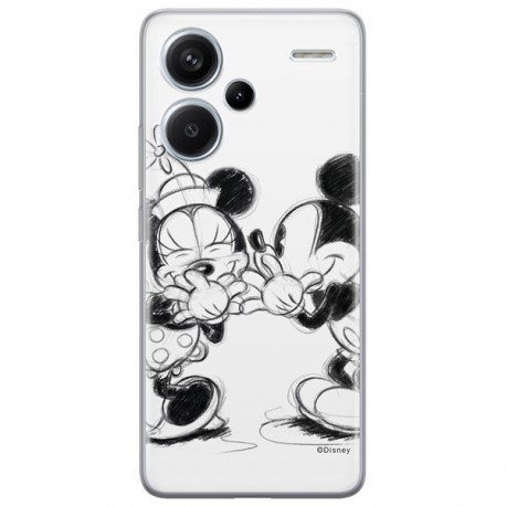 Disney Case Redmi Note 13 Pro+ 5G Mickey and Minnie Full Print Secret White
