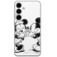 Disney Case Samsung Galaxy S24+ Mickey and Minnie Full Print Secret White