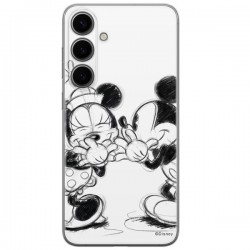 Disney Case Samsung Galaxy S24+ Mickey and Minnie Full Print Secret White