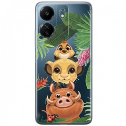 Disney Case Redmi 13C Lion King Partial Print Friends Transparent
