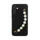 Vivid Silicone Case Pearl Chain Samsung Galaxy A35 5G Black