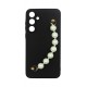 Vivid Silicone Case Pearl Chain Samsung Galaxy A35 5G Black