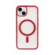 Vivid Magsafe Silicone Case Apple iPhone 15 Transparent/Red